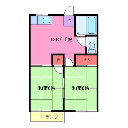 ファミーユさがらの物件間取画像